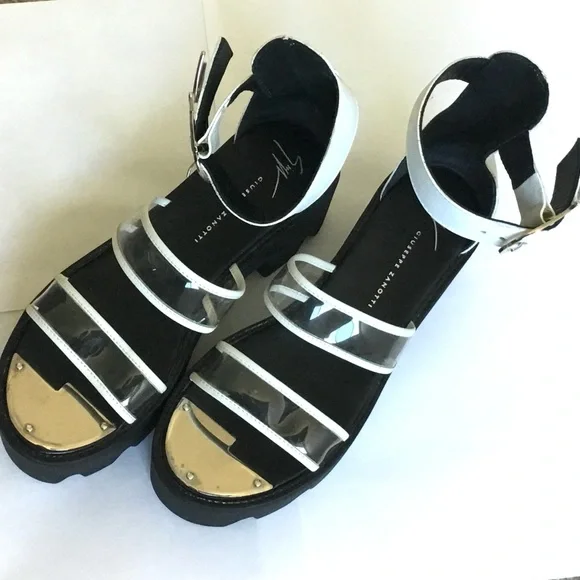 Giuseppe Zanotti Apocalypse Chunky Flatform Sandals 37.5 7 - Picture 2 of 10